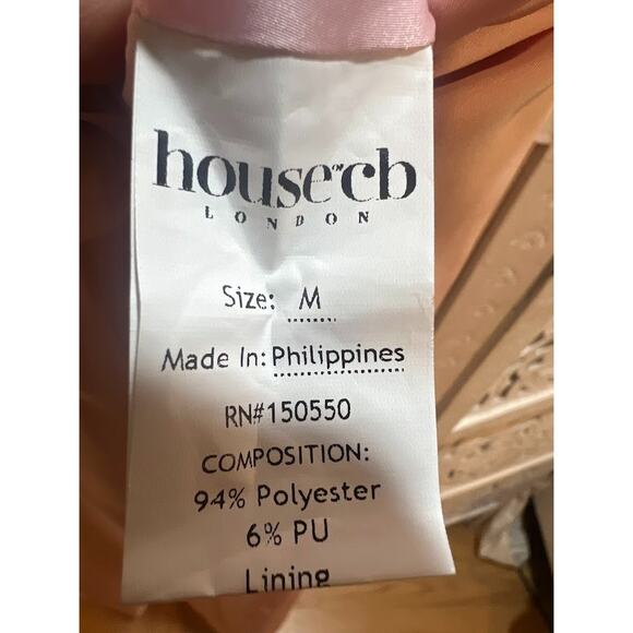 House of CB Giuliana Ballerina Pink Satin Maxi Skirt Size M Medium - Picture 8 of 10